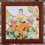 Festive art deco lady gift box<br><div class="desc">Festive art deco lady</div>