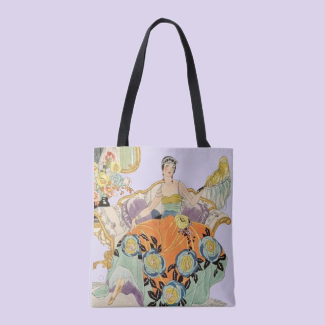 Festive Art Deco Lady  Tote Bag (Creator Uploaded)