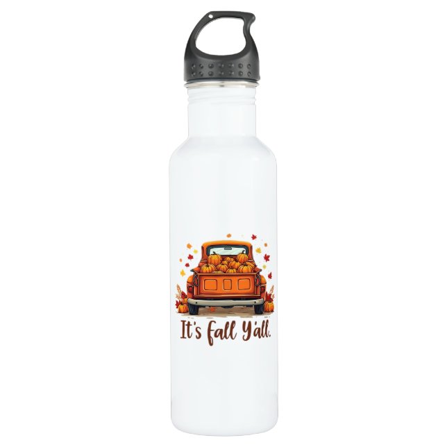 Festive Autumn Harvest Design Celebrating Fall Sea 710 Ml Water Bottle (Front)
