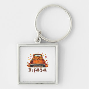 Festive Autumn Harvest Design Celebrating Fall Sea Key Ring