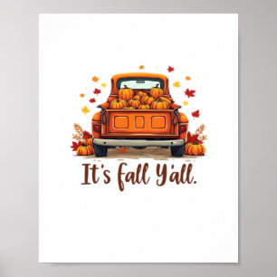 Festive Autumn Harvest Design Celebrating Fall Sea Poster