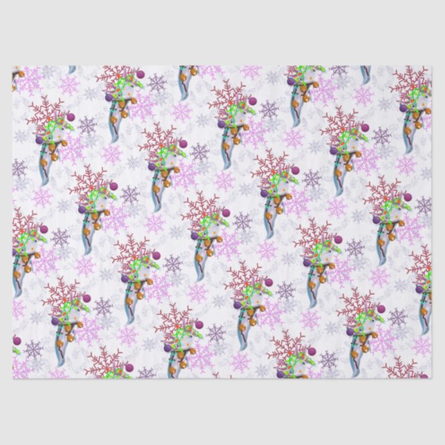 Festive Axlotl Tissue Paper (Front)