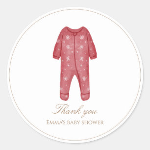 Festive Baby Boy Shower Sticker