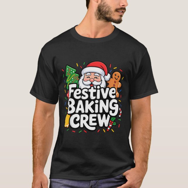Festive Baking Crew Soft Palette Holiday Family Ch T-Shirt (Front)