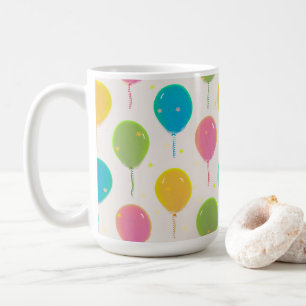 Festive balloons on a Mug