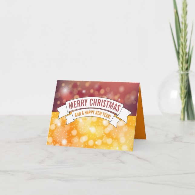 Festive Banners, Seasonal Customer Thank You Card (Front)