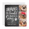 Festive Barks | Square Holiday Pet Photo Card