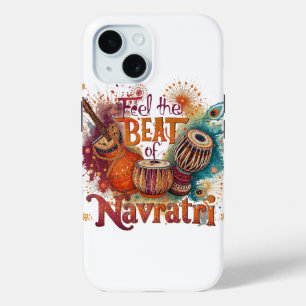 Festive Beats – Colorful Navratri Celebration Desi iPhone 15 Case