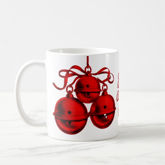 Festive Bells Ceramic Mug (Left)