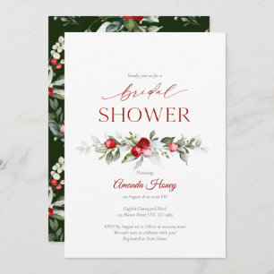 Festive Berry Bridal Shower Invitation
