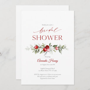 Festive Berry Bridal Shower Invitation
