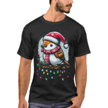 Festive Bird Celebrating Christmas