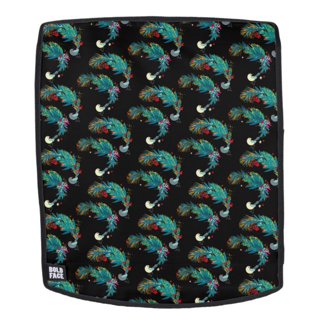 Festive Birds Backpack (Removable Face)