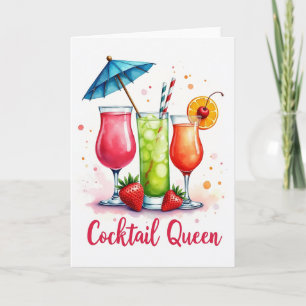 Festive Birthday Drinks Card