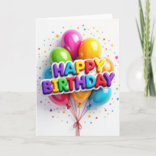Festive Birthday Spheres Card