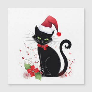 Festive Black Cat