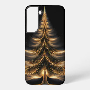 FESTIVE BLACK & GOLD HOLIDAY CHRISTMAS TREE SAMSUNG GALAXY CASE
