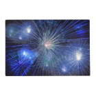 Festive Blue Fireworks
