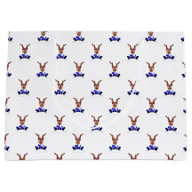 Festive Blue Kasky Christmas Reindeer