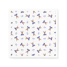 Festive Blue Kasky Christmas Reindeer