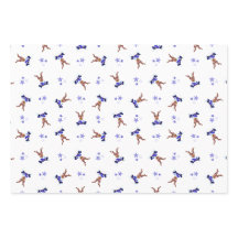 Festive Blue Kasky Christmas Reindeer