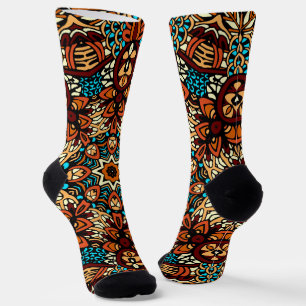 Festive Bohemian Mandala Socks