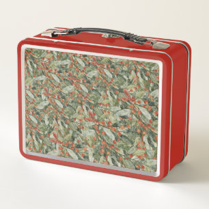 Festive Botanical Christmas Lunch Box