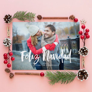 Festive Bows Feliz Navidad Holiday Card