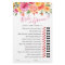 Festive Bright Flowers Citrus Bridal Shower Game