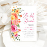 Festive Bright Flowers Floral Citrus Bridal Brunch Invitation<br><div class="desc">For further customisation,  please click the "Personalise this template",  then "Edit using Design Tool". Stylish editable easy to use wedding templates,  more items available in the store (invitations,  rsvp,  thank you cards,  stationery & decor). If you need help or matching items,  please contact me.</div>