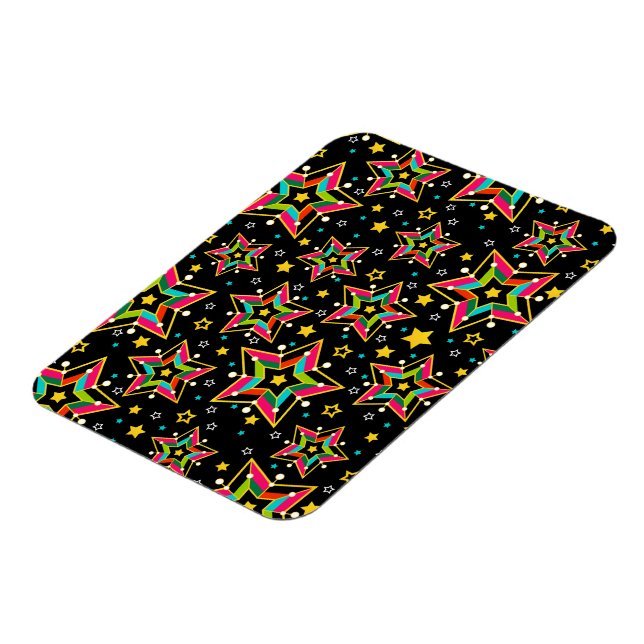 Festive Bright Merry Holiday Star Magnet (Left Side)