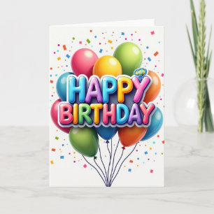 Festive Bubble Letters Card