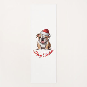 Festive Bulldog Merry Christmas Classic T-Shirt Yoga Mat