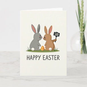 Festive Bunny Celebration Card