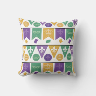 Festive Bunting and Symbols Pattern Cushion