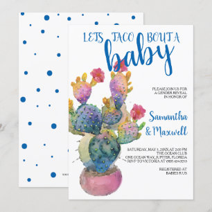Festive Cactus FIESTA BABY SHOWER Invitation