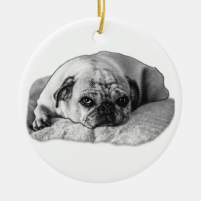 Festive Calm, Warm Memories Ceramic Tree Decoration (Front)
