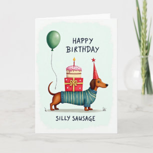 Festive Canine Party Hat Card