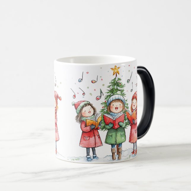 Festive Carolers Delight Magic Mug (Front Right)