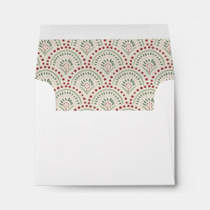Festive Casual Colourful Christmas Card Envelope
