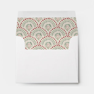 Festive Casual Colourful Happy Holidays Card Envelope