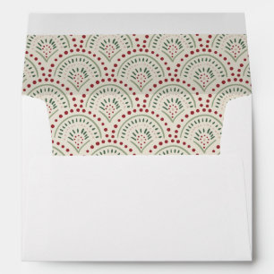 Festive Casual Colourful Merry Christmas Invitatio Envelope