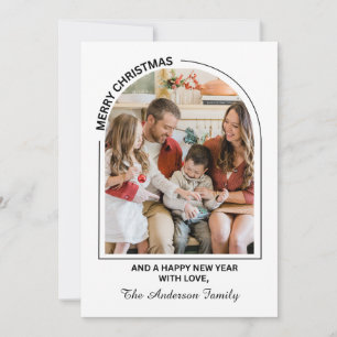 Festive Casual Merry Christmas Photo Card