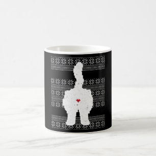 Festive Cat Butt Ugly Christmas Holiday Coffee Mug