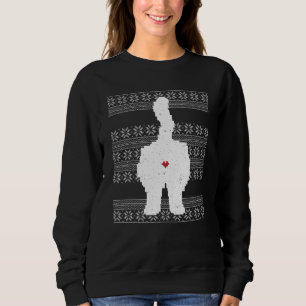 Festive Cat Butt Ugly Christmas Holiday Sweatshirt