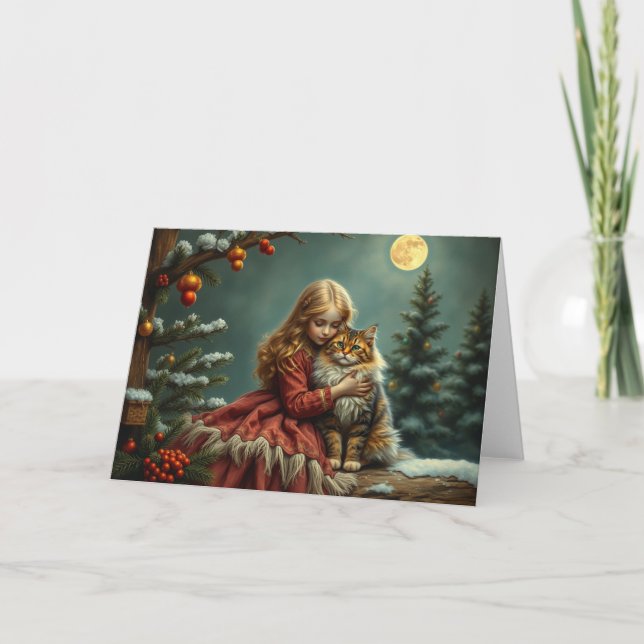 Festive Cat  Card (Front)