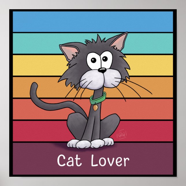 Festive Cat Lover Poster (Front)