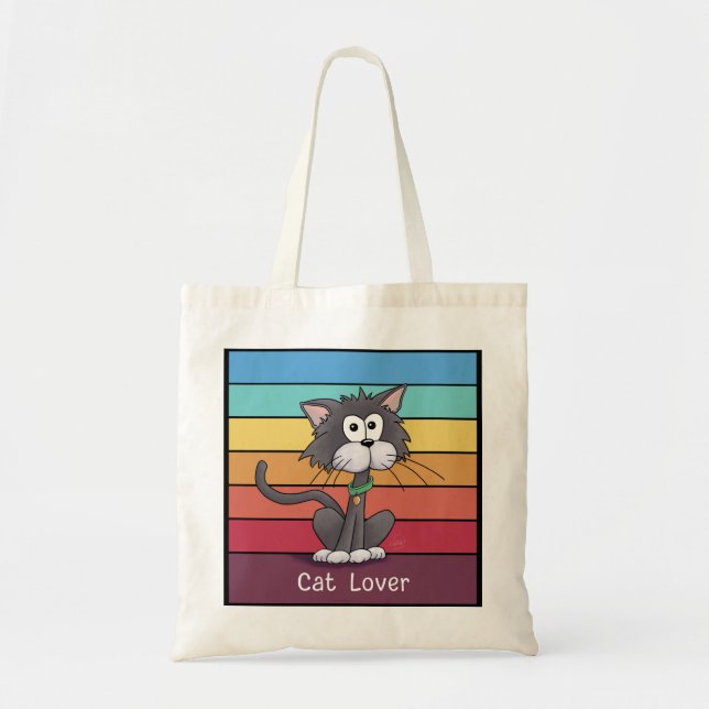 Festive Cat Lover  Tote Bag (Front)