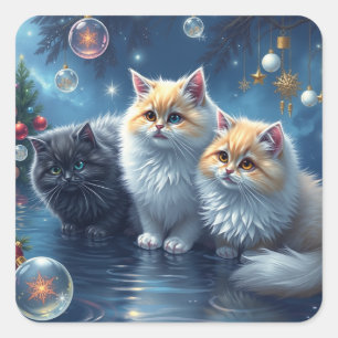 Festive Cat Stickers