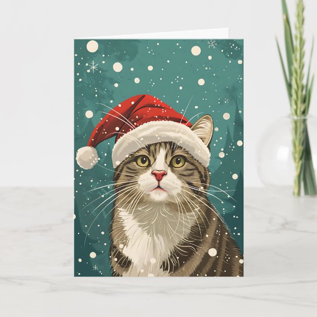 Festive Cat-titude Card (Front)